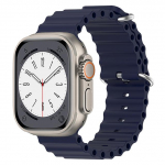 Ookeanirihm Apple'i kellarihmale 49mm 45mm 44mm 40mm 41mm 42mm 38mm silikoonkorrea k&auml;ev&otilde;ru iWatch Ultra seeria 7 6 3 se 8 38 40 41mm