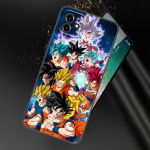 Anime Dragon Ball Z telefoni&uuml;mbris Apple iPhone 12 13 Mini 11 Pro Max XR X XS MAX 8 7 6S 6 Plus SE 5S 5 2020 pehme must kate jaoks iPhone 13