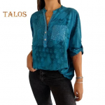 Naiste suves&auml;rk V-kaelusega rev&auml;&auml;riga poolvarrukatega pullover Topid Tr&uuml;kitavad n&ouml;&ouml;bid, pool plekist litrid, plaaster taskuga lahtine s&auml;rk M tumepruun v&auml;rv