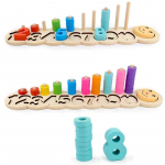 Montessori puitmaterjalid numbreid loendama &otilde;ppimine, mis sobivad digitaalse kujuga, sobivad alushariduse matemaatika m&auml;nguasjad lastele