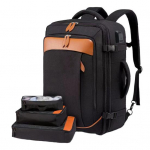 1 komplekti reisiseljakott 3 v&auml;ikese hoiustamiskotiga, suure mahutavusega, &otilde;lgadele kinnitatud hingava rihmaga kolledž must