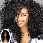 Deep Curly Heat Resistant Rose net Front Synthetic Hair Wigs For Fashion Women must