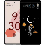 Telefoni&uuml;mbris Google Pixel 8 A 7 6 Pro 6A 5G Must Pehme p&otilde;rutuskindel tagakaas Silikoonist TPU kest Lihtsus line Art p&auml;ikesekuu Pixel 8 A