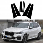 Autoukse samba postid, l&auml;ikiv klaverimust, BMW X5 2019-2023 aknakatte BC veeru kleebis