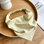 Uus lilleline &scaron;ifoonist kolmnurkne juuksesall naistele, bandanad, elastsed peapaelad, pastoraalne retro turban, vintage hidžabi juukseaksessuaarid, suvine kolmnurkne sall 1pc must