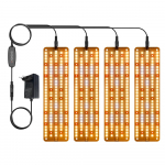 LED taimekasvatusvalgusti tahvel t&auml;isspektriga lisavalgusti toataimedele taimede kasvuvalgusti One Drag Four EU Plug Warm light