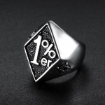 S925 h&otilde;bes&otilde;rmus totem s&otilde;rmus noolem&auml;ng meeste ring t&auml;nav populaarne number 1% ring 8