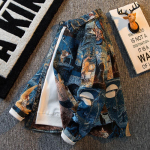 Meeste Ameerika Vintage Van Goghi &Otilde;limaaliga S&auml;rk Meeste Pikak&auml;iguline Kunstitudengite S&auml;rk Jakk XXXL