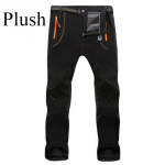 Meeste elastne fliis &otilde;ues talvised soojad p&uuml;ksid Softshell trekking ronimine matkamine telkimine kalap&uuml;&uuml;k sport treeningp&uuml;ksid Oversize 3XL oranž/must