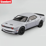 1/32 Dodge Challenger SRT M&auml;nguauto Mudel JKM Diecast Miniatuur 1:32 avatavat ust, heli ja valgusega s&otilde;idukite kollektsioon, kingitus lapsele hall