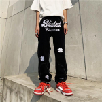 Meeste Y2K riided uus mood kiri tikandid kottis meeste hiphop teksad sirged vabaaja must teksap&uuml;ksid p&uuml;ksid meestele t&auml;navar&otilde;ivad S must