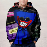 3D-prinditud moonide m&auml;nguaeg kapuutsid Laste butiikriided 2024. aasta kevadine vabaaja kapuuts Lasteriided S&uuml;gisene beebijupp 160CM