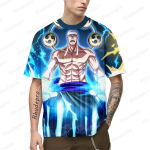 Suvine meeste anime 3D-tr&uuml;kiga cosplay T-s&auml;rk naiste ja laste t&auml;navastiilis T-s&auml;rgid suur top 2024 &uuml;lem&otilde;&otilde;duline S