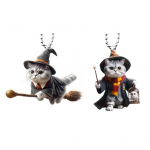 2Pcs It can be easily hung on bags and wallets, also used as a car decorative pendant. Perfect Halloween gift for boys girls, or Christmas