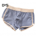 Meeste bokserid keskmise k&otilde;rgusega elastse v&ouml;&ouml;kohaga l&uuml;hikesed alusp&uuml;ksid triibulise mustriga lapit&ouml;&ouml; v&auml;rv U-kujulise esiosaga L