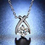 Teemantkomplektiga Cross Smart Imitation Moissanite Fashion naiste kaelakee ripats