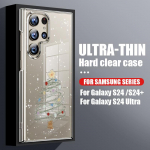 Cartoon Merry Christmas mustriga telefoni kaas Samsung S24 S23 S22 S21 Ultra A55 A54 A34 A35 A52 A14 &otilde;huke l&auml;bipaistev p&otilde;rutuskindel l&auml;bipaistev k&otilde;va arvuti&uuml;mbris Samsung S24