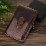 Meeste PU-nahast topeltt&otilde;mblukuga telefonikott V&ouml;&ouml;kott Puusakott V&auml;ike kott Spordiv&ouml;&ouml;kott M&uuml;ndikott Single layer pruun