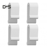 4/12 tk silikoonist Hollandi ahjukaane kaitseklambrid, mida on lihtne kasutada, 3D disainiga silikoonist kaitseklambrid emailitud malmist k&ouml;&ouml;gin&otilde;ude jaoks 4pcs valge