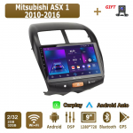 Android Carplay autoraadio Mitsubishi ASX 1 2010-2016 jaoks multimeediam&auml;ngija peaseade stereo GPS navigatsioon BT WIFI 4+64GB 2+32GB