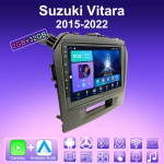 2 DIN Android Carplay autoraadio Suzuki Vitara 2015-2022 multimeediumipleieri peakomplekti stereo-GPS-i navigeerimisseadmega BT WIFI 2+32GB 2+32GB
