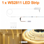 Nutikas adresseeritav piksliga LED-ribavalgusti 120LED/M 24V WS2811 voolava vee voolu j&auml;litav LED-valguslint ruumi treppide seinakaunistamiseks 10M-1PC