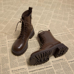 Briti stiilis naiste mootorratta poolsaapad Mood Selg T&otilde;mblukud Kingad S&uuml;gis Talv Paks Konts Naiste L&uuml;hikesed papud 35