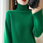 DAFIFY Naiste mood vabaaja s&uuml;gistalvised &uuml;hev&auml;rvilised pikkade varrukatega kampsunid k&otilde;rge kaelusega S valge