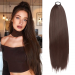 MISS PARUK s&uuml;nteetilised pikad hobusesabapikendused poksipunutised saba &uuml;mber kummipaelaga parukas naiste pidur&otilde;ivastele 65cm