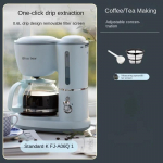 220 V Ameerika stiilis kohvimasin, majapidamises kasutatav t&auml;isautomaatne kontori k&otilde;ik-&uuml;hes masin, tee keetmine, k&auml;sitsi jahvatamine us