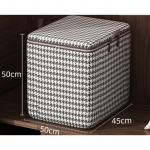 Houndstooth hoiukarbid riided tekid hoiukotid hoiukonteinerid k&auml;epidemetega kapikorraldajad 100L hall