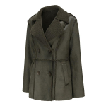 Naiste seemisnahast mantlid keskmise pikkusega kunstnahast bleiserid pl&uuml;&uuml;sist fliisvoodriga rev&auml;&auml;riga kaherealine PU-jakid t&ouml;&ouml;l s&otilde;itmiseks kontorisse s&uuml;gis-talv v&auml;lir&otilde;ivad S pruun