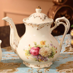 900 ml Euroopa luksuslik kullatud veekeetja keraamiline veekeetja teekann Suure mahutavusega p&auml;rastl&otilde;unatee veekeetja