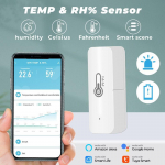 Tuya Smart Life Bluetooth+WIFI kaherežiimiline siseruumide niiskusandur Tuya WiFi temperatuuriandur kodukontori kaugmonitori h&auml;ireandur valge