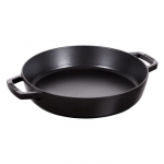 STAUB - Po&ecirc;le Double Poign&eacute;e, 26 cm, Fonte, Noir
