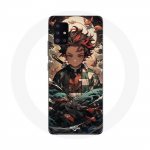 Coque Maniacase pour Samsung Galaxy A51 5G demon slayer Tanjiro anime manga