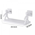 Isekleepuv vannitoa &scaron;ampooni hoiustamisriiulid Plastikust riiul Hoiustamine Organisatsiooni riiulid Toehoidja