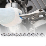 3/8 inch Drive Crowfoot Wrenches Open End Wrench Set Steel Fasteners in Tight Space Metric 8 Sizes