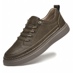 Mood kevad Ehtsast nahast Meeste tossud Meeste vabaajajalatsid Kvaliteetsed Meeste Mugavad uisujalatsid N&ouml;&ouml;ritavad Meeste v&auml;lisjalatsid 37 beež