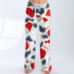 Naiste pidžaamap&uuml;ksid magamisriided vabaaja pingutusn&ouml;&ouml;riga elastsed v&ouml;&ouml;p&uuml;ksid mugavad sirged jooga lahtised p&uuml;ksid XXXL