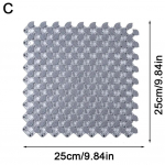 25cm libisemiskindel vannimatt tualetti &uuml;hendamiseks, p&otilde;randadu&scaron;imatt, &uuml;hev&auml;rviline veekindel vaip, vannitoavaip, libisemisvastane padi M7N8 tumehall v&auml;rv