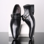 Moodsad meeste vabaaja &auml;rileather kingad Kleitkontor Formaalne Meeste Retro pandlaga slip-on Oxfords King Meeste v&auml;li Pulmapidu Lamedad kingad 38 (US 6)