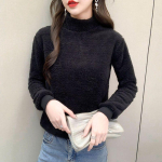 Kahepoolne korallfliisist k&otilde;rge kaelusega pikkade varrukatega naiste T-s&auml;rk Talvine vaba aja pesu Naiste aluss&auml;rk S punane