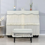 1 tk Uus Minimalistlik Tikandiga Klaverikate Paksust Kangast Taburetikate Pestav Mitmev&auml;rviline Klaveri Tolmukate Piano shawl 153x36cm