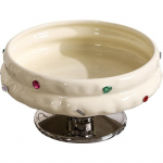 Kodu Elutuba Puuviljavaagen Loominguline Keraamiline K&otilde;rge Jalaga Puuviljavaagen Pulmapeo Suupisted Magustoidun&otilde;u Kvaliteetsed Lauan&otilde;ud