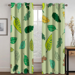 Roheline taim Lill Luksuslikud akende kardinad laste magamistoas elutoas saalis hooldust&ouml;&ouml;d k&ouml;&ouml;gikaunistused kardinad rulood W50 X H130(CM)X2&Hook