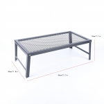 55*30cm Ristk&uuml;likukujuline l&otilde;kkeroop Kokkupandav Grillrest Must Teras V&auml;litingimusteks Telkimiseks Piknikuks Raudplaat Painutatud Vormimine must