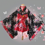 Naiste Jaapani Kimono &Uuml;laosad Esinemise Jakk Printsessi Kleit Cosplay Kost&uuml;&uuml;mid XS