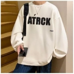 Tr&uuml;kitud s&uuml;gistalvine kampsun meeste kevad ja s&uuml;gis 2024 Korea uus &uuml;mmargune kaelus, vaba topp &scaron;ikk Hongkongi stiilis trendikas M must