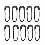 10 tk EDC mitmeotstarbeline t&otilde;mblukk v&auml;ike must t&otilde;mbab n&ouml;&ouml;riga v&auml;lireisi seljakoti vargusevastane t&otilde;mblukk saba turvalukk